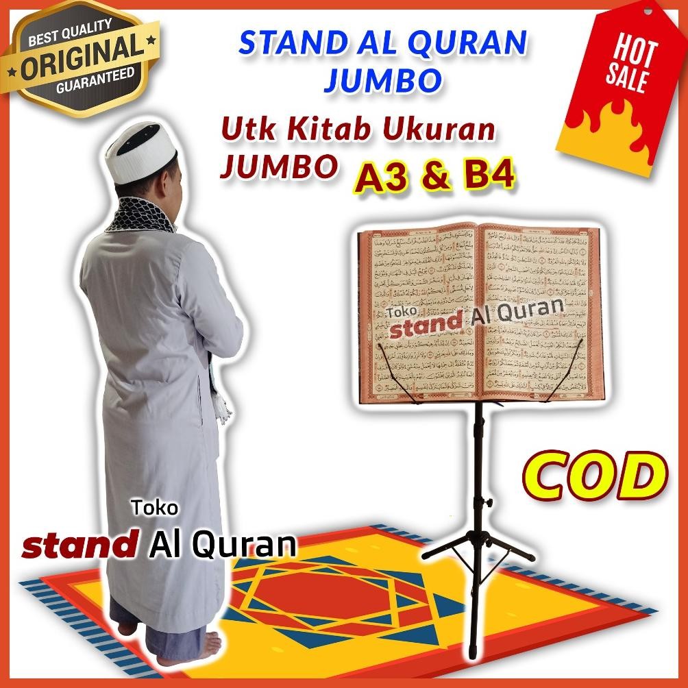 STAND AL QURAN JUMBO B4 UNTUK LANSIA DAN AL QURAN Al KUBRO UKURAN BESAR ORI PREMIUM Nugi