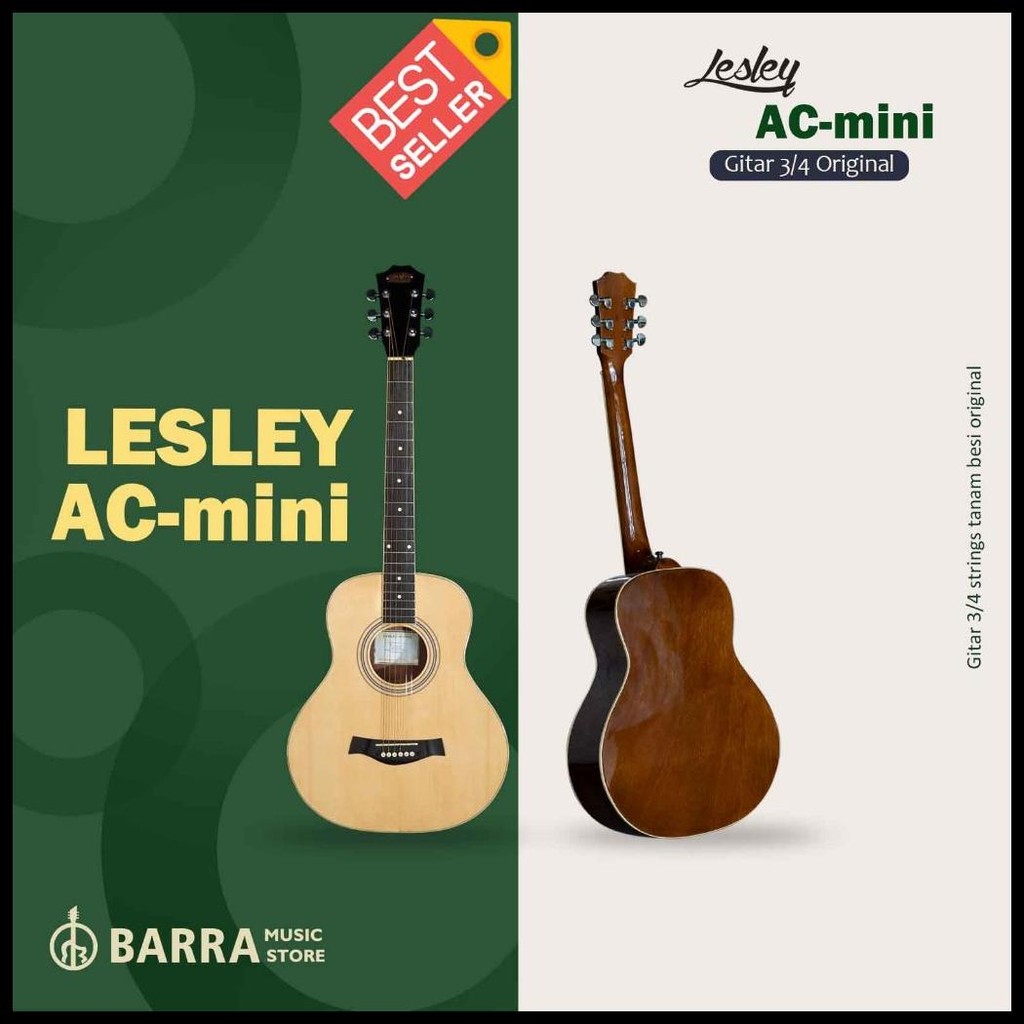 ORIGINAL GITAR LESLEY AC MINI 3/4 SPRUCE TOP