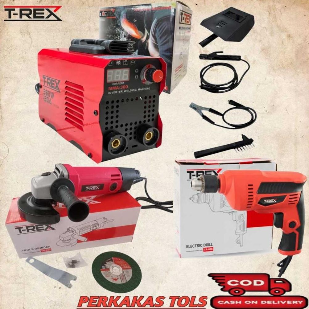 Terlaris Paket Murah Paket Tukang Las 3 Item - Mesin Las 120A + Mesin Gerinda + Mesin Bor 10Mm Free 