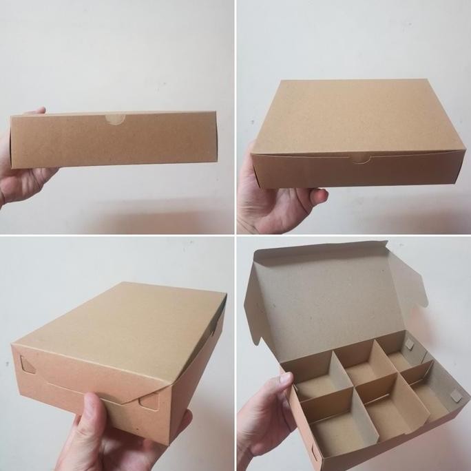 DUS KARDUS BOX GIFT KOTAK PACKAGING SEKAT EGGTART FRUIT PIE ISI 6 PCS AS