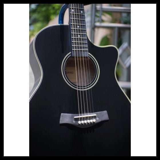 GITAR AKUSTIK UNBRND T-39 BLACK/NATURAL SUARA GARING