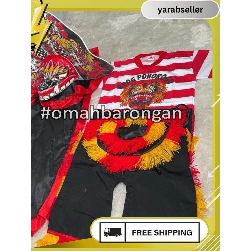 

Mainan Anak Stelan Kaos Celana Reog Ponorogo Dan Barongan Devil Caplokan Spon Free Embong Kemul Siap Kirim
