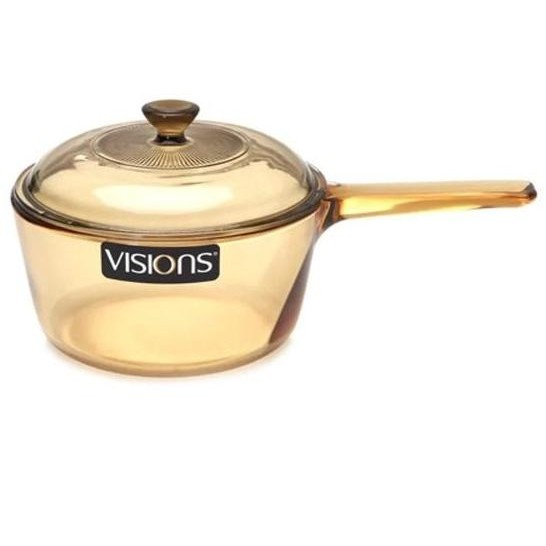 VISIONS Panci Saucepan with Lid 1L Tempered Glass