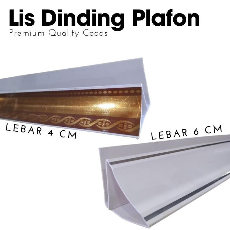 Lis Dinding PVC Lis Plafon PVC Lis Sudut Plafon Untuk Pinggiran Dan Aksesoris Plafon PVC Anti Patah 