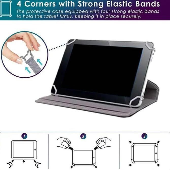 ADVAN TAB A10 / CASE ADVAN TAB A10 / ROTARY FLIP BOOK COVER CASE UNIVERSAL CASING SARUNG TABLET LEAT