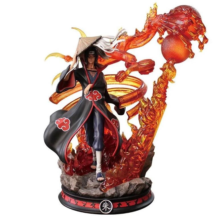 Terlaris Action Figure Uchiha Itachi Akatsuki Mode Gk Cloud Studio Statue Besar Anime Naruto Collect
