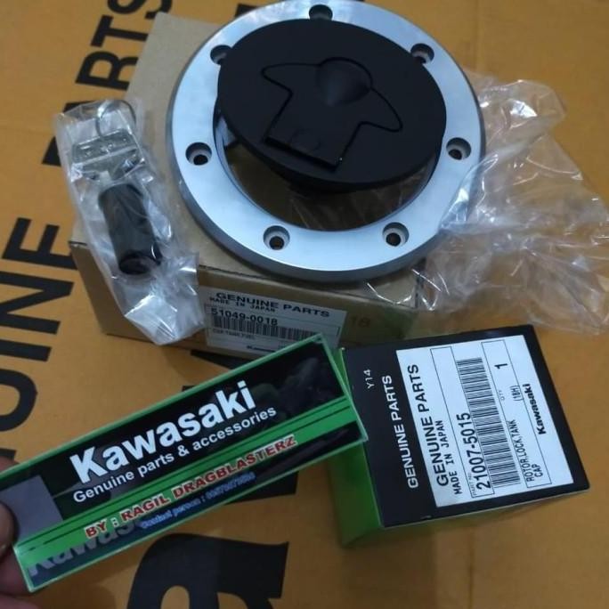 tutup tangki + kunci ninja r ninja ss ninja rr old new ninja rr