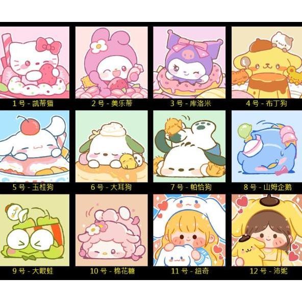 

Shercoll - Prakarya Anak Kanvas Lukis Anak [Seri Karakter Sanrio Lotso] Painting By Numbers Kartun