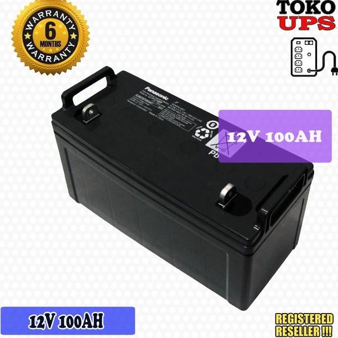Baterai Vrla Panasonic 12V 100Ah Panasonic Lc-P12100 Aki Kering 100Ah Batre