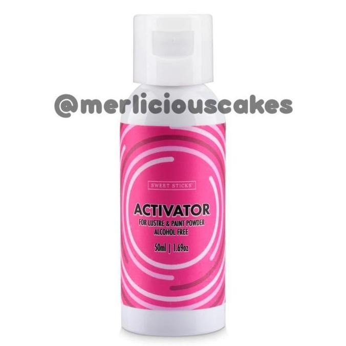 

50 Ml Stencil Activator Alcohol Free Lustre Paint Powder Sweet Sticks Pelarut Non Alkohol