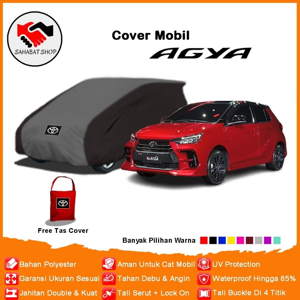 Body Cover Mobil Agya Sarung Mobil Agya Outdoor Selimut Penutup Waterproof AST Nugi