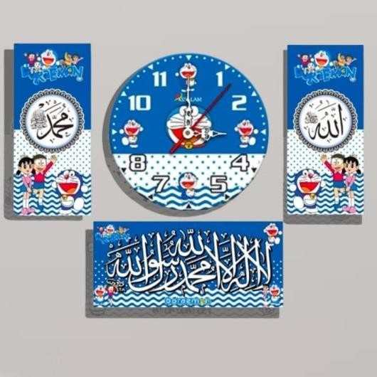 jam dinding kaligrafi karakter / jam dinding karakter minimalis / jam dinding kaligrafi Arab Nugi