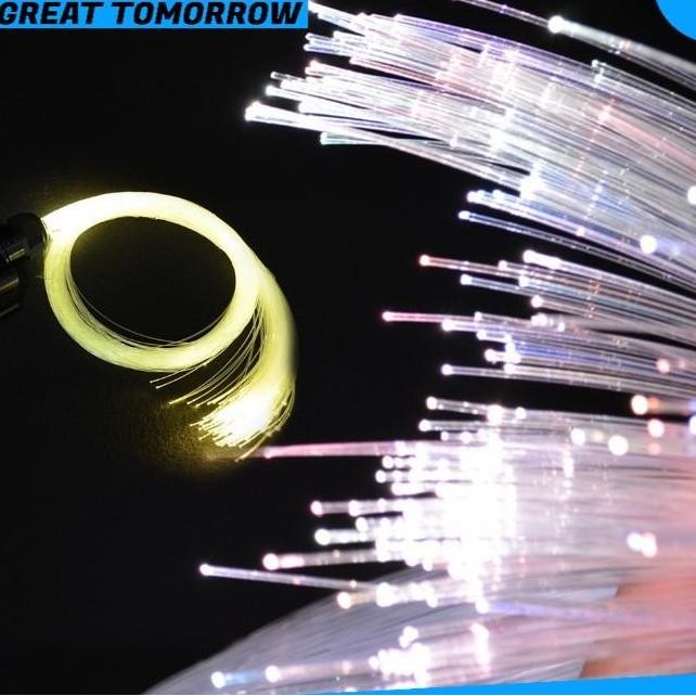 Gt Kabel Fiber Optik Lampu Led 50M Pmma 0.75 / 1 / 1.5 / 2Mm