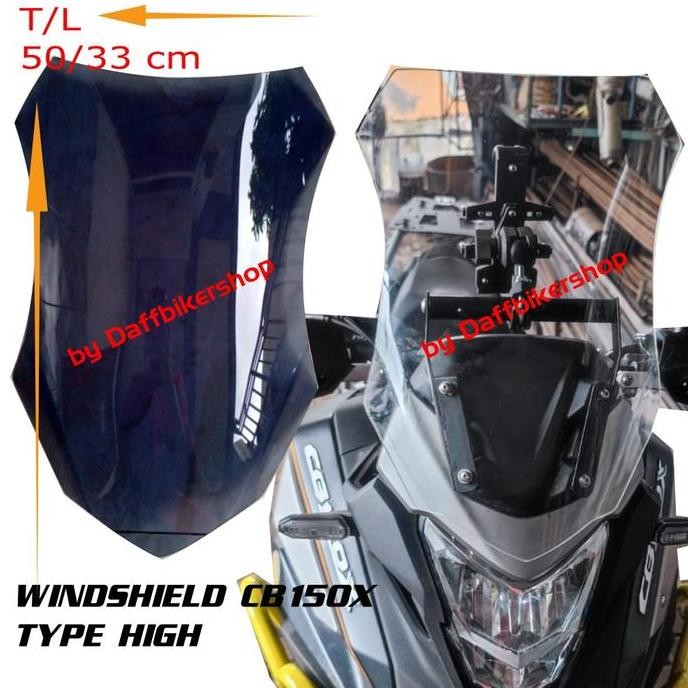 AKSESORIS VARIASI WINDSHIELD VISOR HONDA CB150X TYPE HH