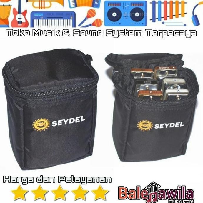 Sabuk Tas Harmonika Blues Tas Pinggang Harmonika Seydel Isi 6 Biji