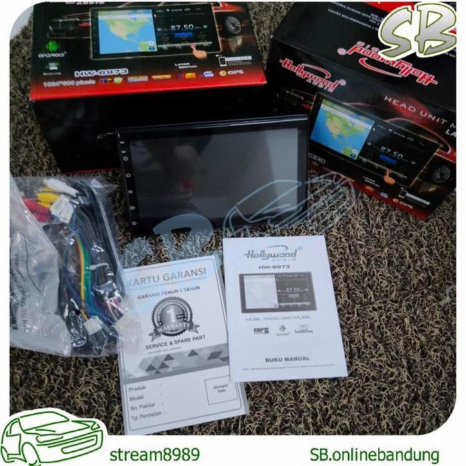 Headunit Android Hollywood 7 inch 2/16 universal Android Mobil