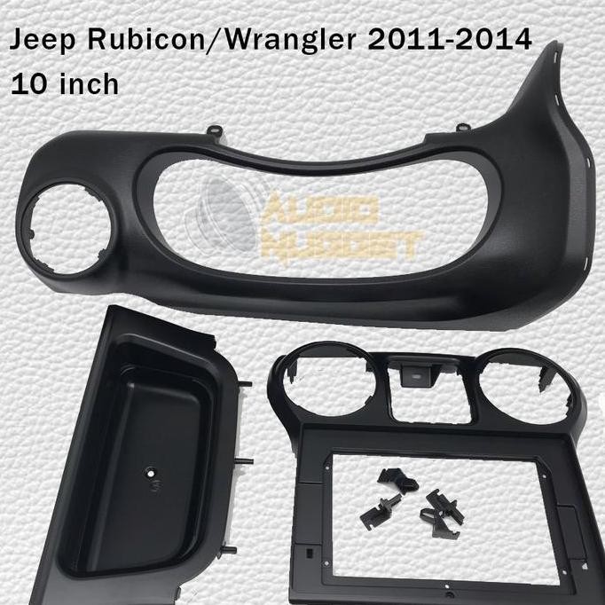Frame head unit android Jeep Wrangler Rubicon 2011 - 2014 10 inch