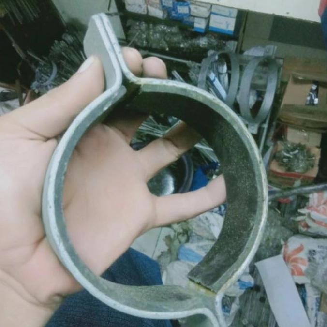 TERBARU KLEM DOUBLE PIPA BESI 5" INCH | PLAT TEBAL TERMURAH