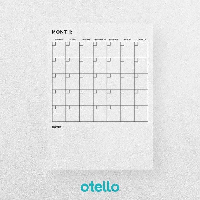 Tersedia Acrylic Monthly Planner Dinding Jadwal Bulanan Akrilik Wall Schedule Board