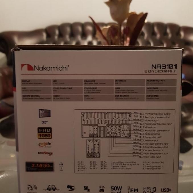 Head Unit NAKAMICHI NA-3101i Doubledin Nakamichi Deckless Mirrorlink