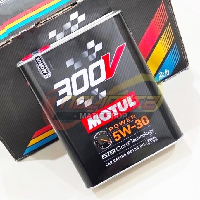 Motul 300V Power 5W-30 Ester Core 2L Oli Motor Mobil Racing