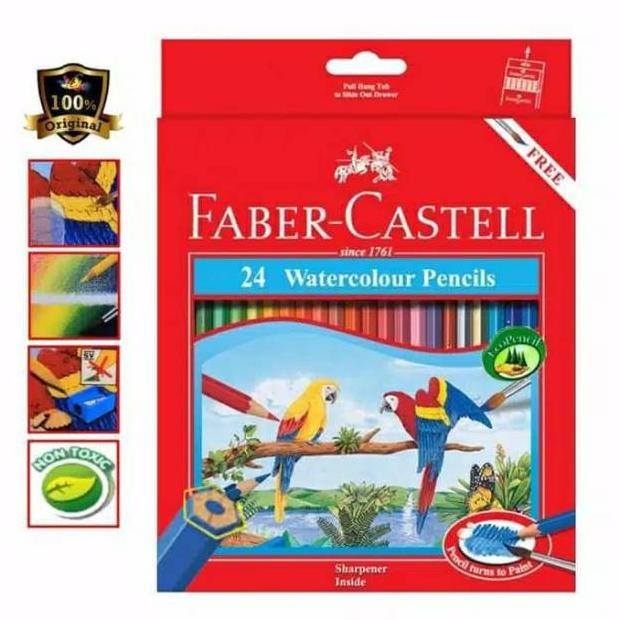 

Pensil Warna Watercolour Faber Castell 24 Warna Nugi