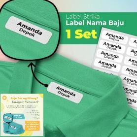

Belbana label stiker sticker baju lebel seragam bukan bordir nama Nugi