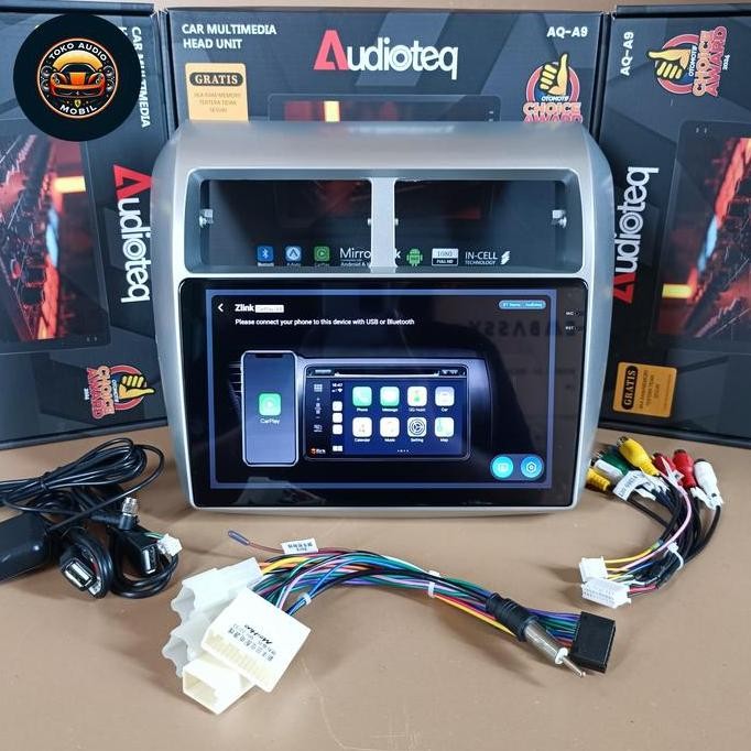 Paket Head Unit Android Agya / Ayla 9 Inchi Ram 2/32 Gb Head Unit Android Audioteq Agya Ayla