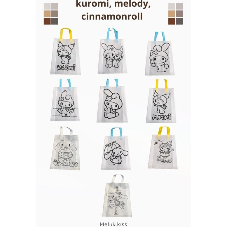 

spounbound mewarnai mix 50pcs. cewe, cowo, kuromi, melody, dan cinnamonroll Nugi