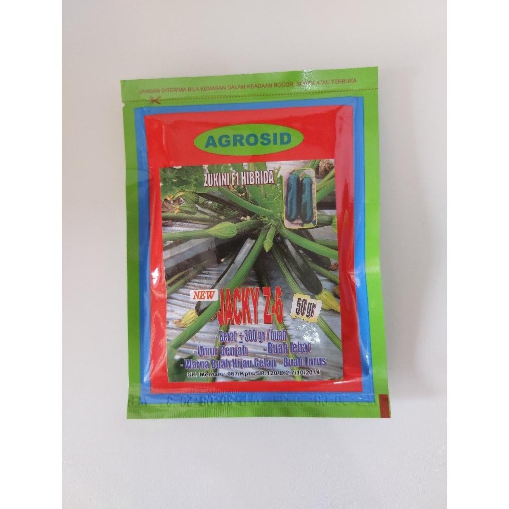 benih zukini / cukini / zucchini f1 JACKY Z6 AGROSID 50gr Nugi