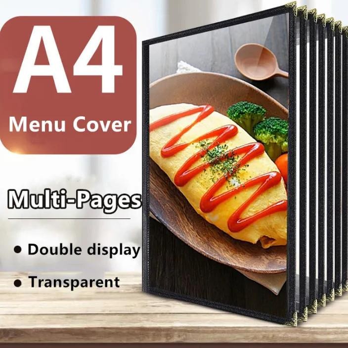 

A4 Buku Menu Restoran Kulit Cover Pelindung Menu Cover Menu Sampul Buku Resto Nugi