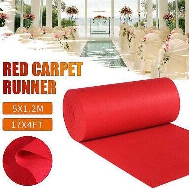 Karpet Pernikahan Wedding Red Merah P = 5m, L =1.2m