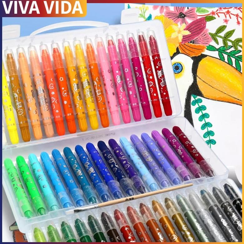 

KRAYON WARNA / CRAYON GRASP / CRAYON GRASP MATA SEDANG / SILKY CRAYON / WATER SOLUBLE CRAYON Nugi