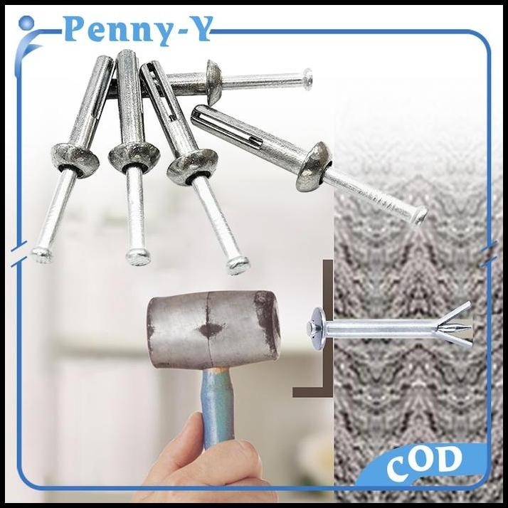 200pcs Frame Angkur M6x40 Frame Anchor Baut Dynabolt Paku M6