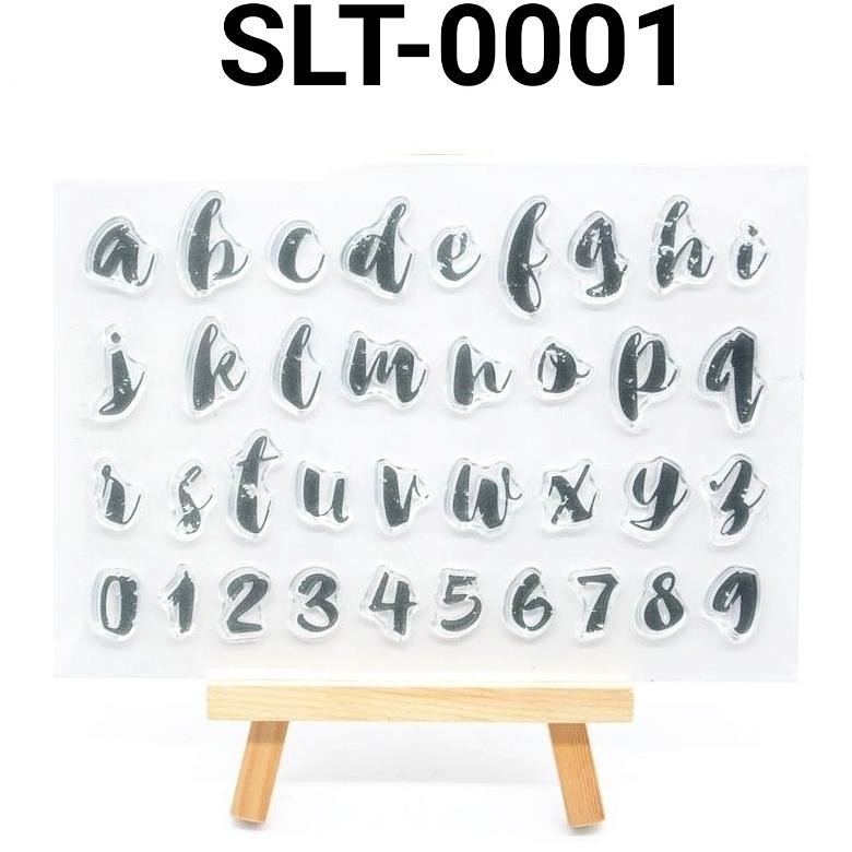 

SLT-0001 Stempel stamp cetakan silikon fondant cake huruf angka abjad yamama baking Nugi