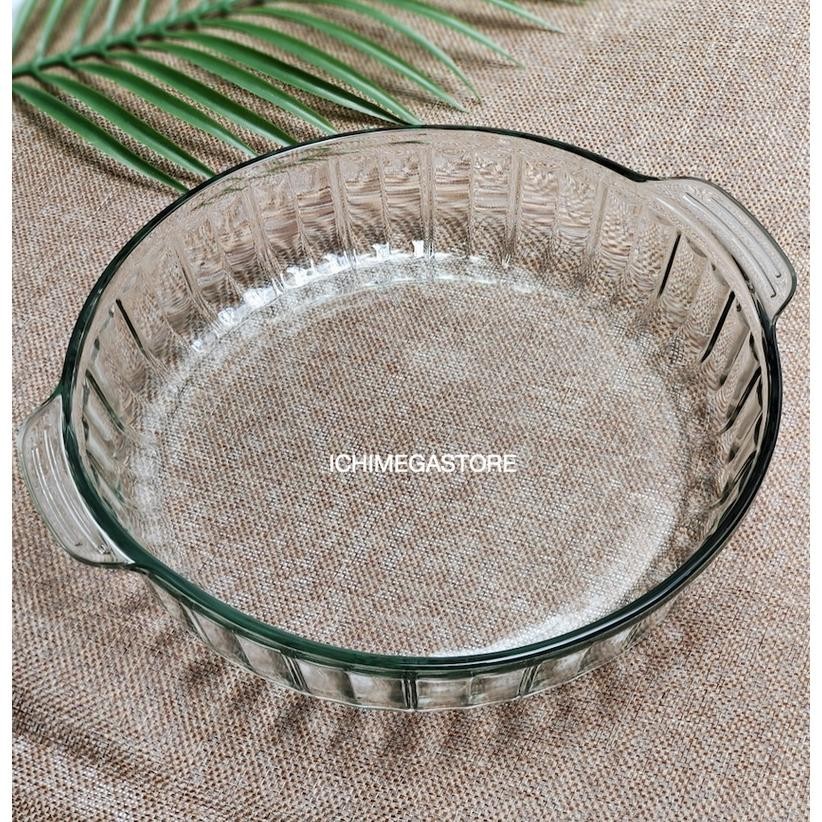 Serving Plate Piring Saji Kaca Berkualitas Mangkok Wadah Saji Piring Sayur 28,5 cm Nugi