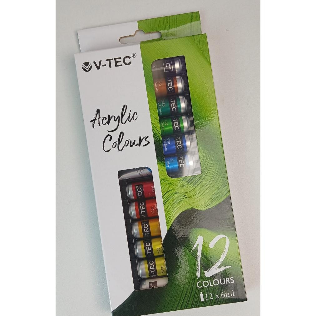 

Cat Acrylic V-Tec 12 Warna (6 ml) Nugi