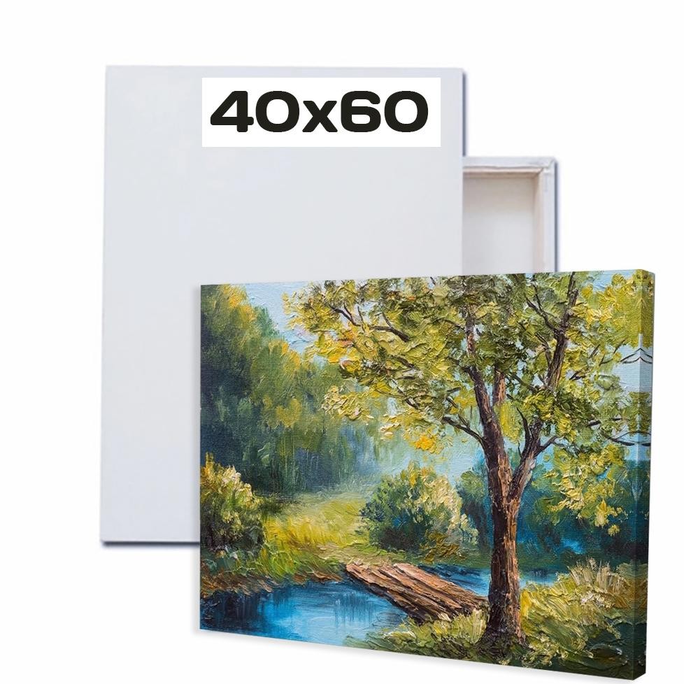 

Kanvas Lukis 40x60 cm - Painting Canvas Oil, Acrylic, Watercolor - Cat Minyak, Akrilik & Air Nugi