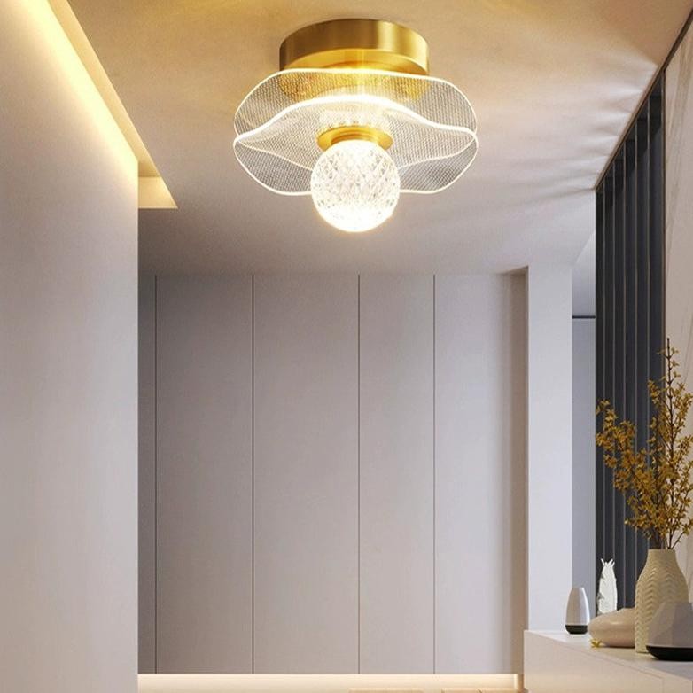 Lampu Gantung Ruang Tamu Lampu Plafon Minimalis Lampu Downlight 3 Warna Hias Kamar Tidur Aesthetic D