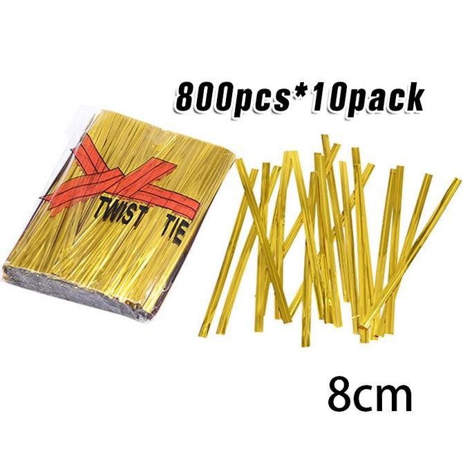 

10Pack/8000Pcs Kawat Pengikat Souvenir / Twist Tie / Pita Kawat Pengikat Souvenir Snack