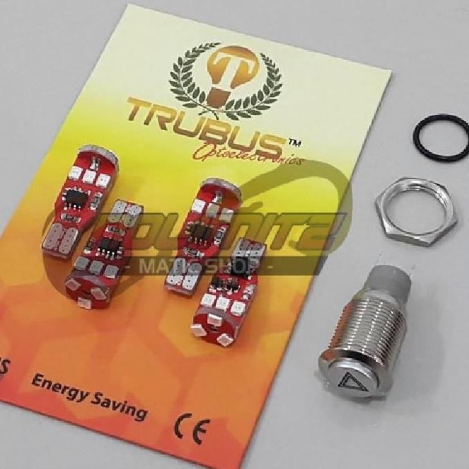 Paket Lampu LED Trubus Sein Strobo Hazard Saklar Push NMAX Aerox 155