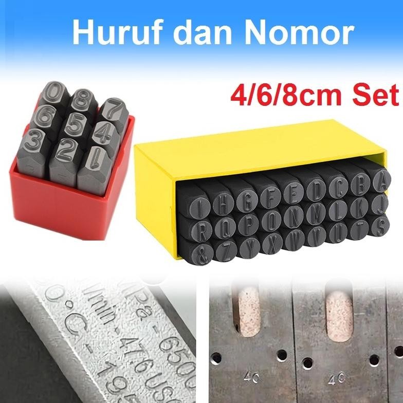 

Stempel Cetakan Huruf Nomor Number Letter Punch Set 36pcs Angka Dan Huruf Ketok Besi Printing Tool Numbers Alphabets Ukuran 4mm 6mm 8mm Steel Stamp Nugi