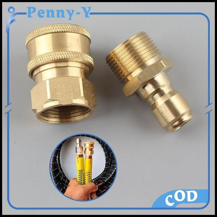 Sepasang Konektor Pencuci Bertekanan M22 Male & M22 Female