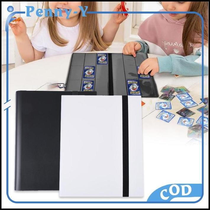 360pcs Album Kartu Besar 9 Slot Buku Koleksi Kartu A4 Card Album Buku Koleksi Kartu