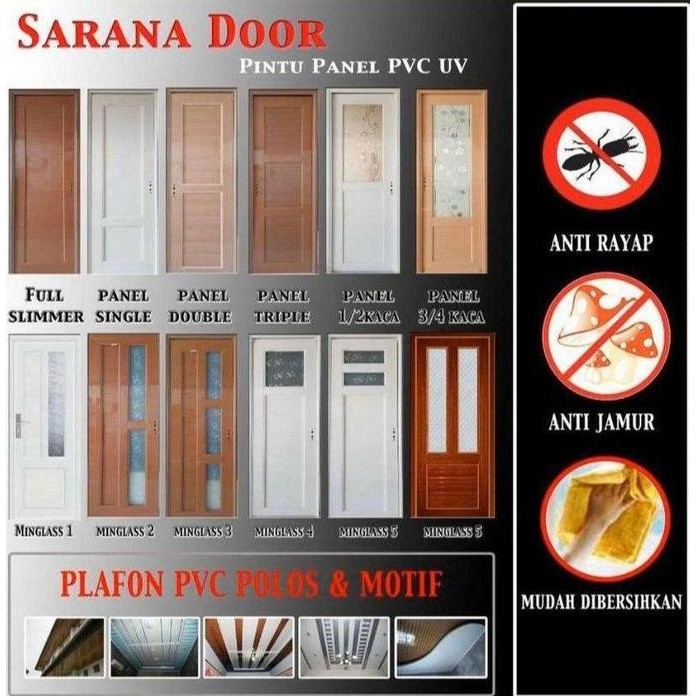 Pintu Panel Pvc Uv 80 X 200