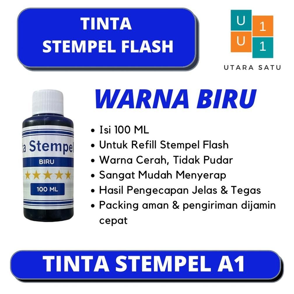 

Tinta Stempel Flash Warna Biru 100 ML Nugi