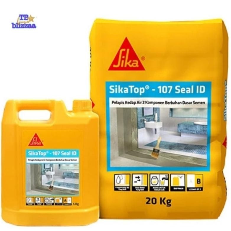 Sika Top 107 Set 25kg 20kg Semen + 5kg Cairan SikaTop 107 Seal ID Mortar Wateroof 25kg Nugi