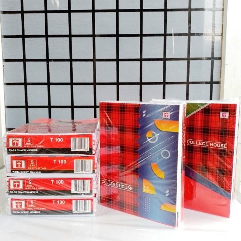 

Buku Tulis Tiara 100 Lembar Uk. Kwarto ( Pak 5 Buku ) [ Original ] Nugi