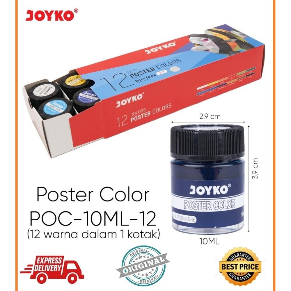

Cat Poster Color Joyko POC 12 Warna - POC-10ML-12 Nugi