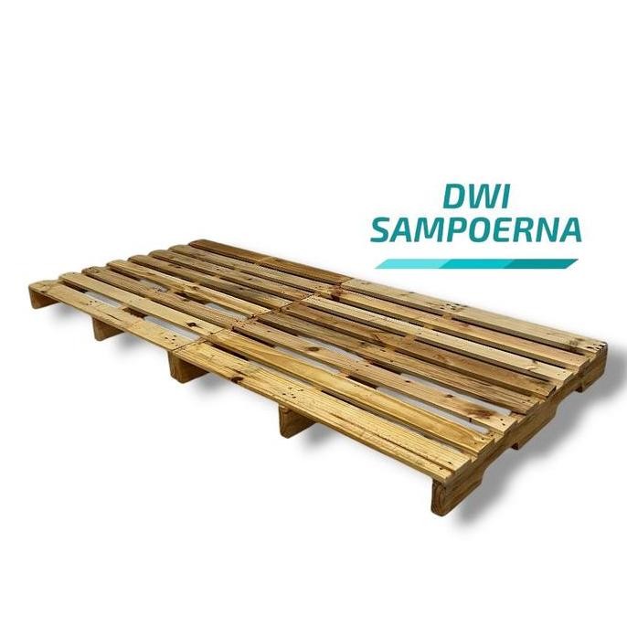 Palet Kayu Jati Belanda Untuk Alas Dipan Kasur No. 3 (100X200X12Cm) - Bed Seo